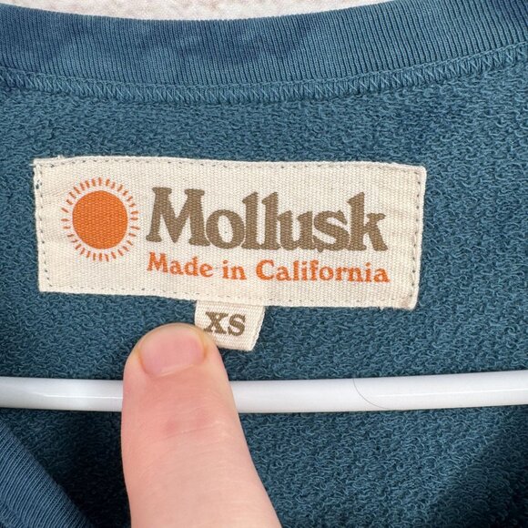 Mollusk‎ Surf Tie Dye Crew Neck Sweatshirt Women's Size XS Blue - Picture 5 of 8